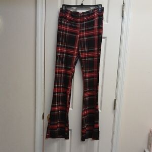 No Boundaries Plaid Wide Legged Sleep Or Casual Pants Size L